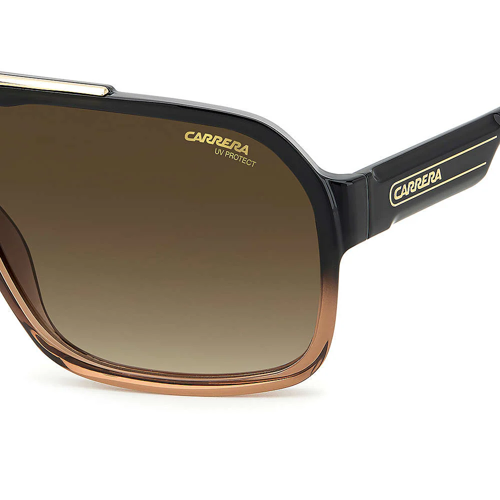 1014 Mens Brown-Gradient Navigator Sunglasses - Image 5