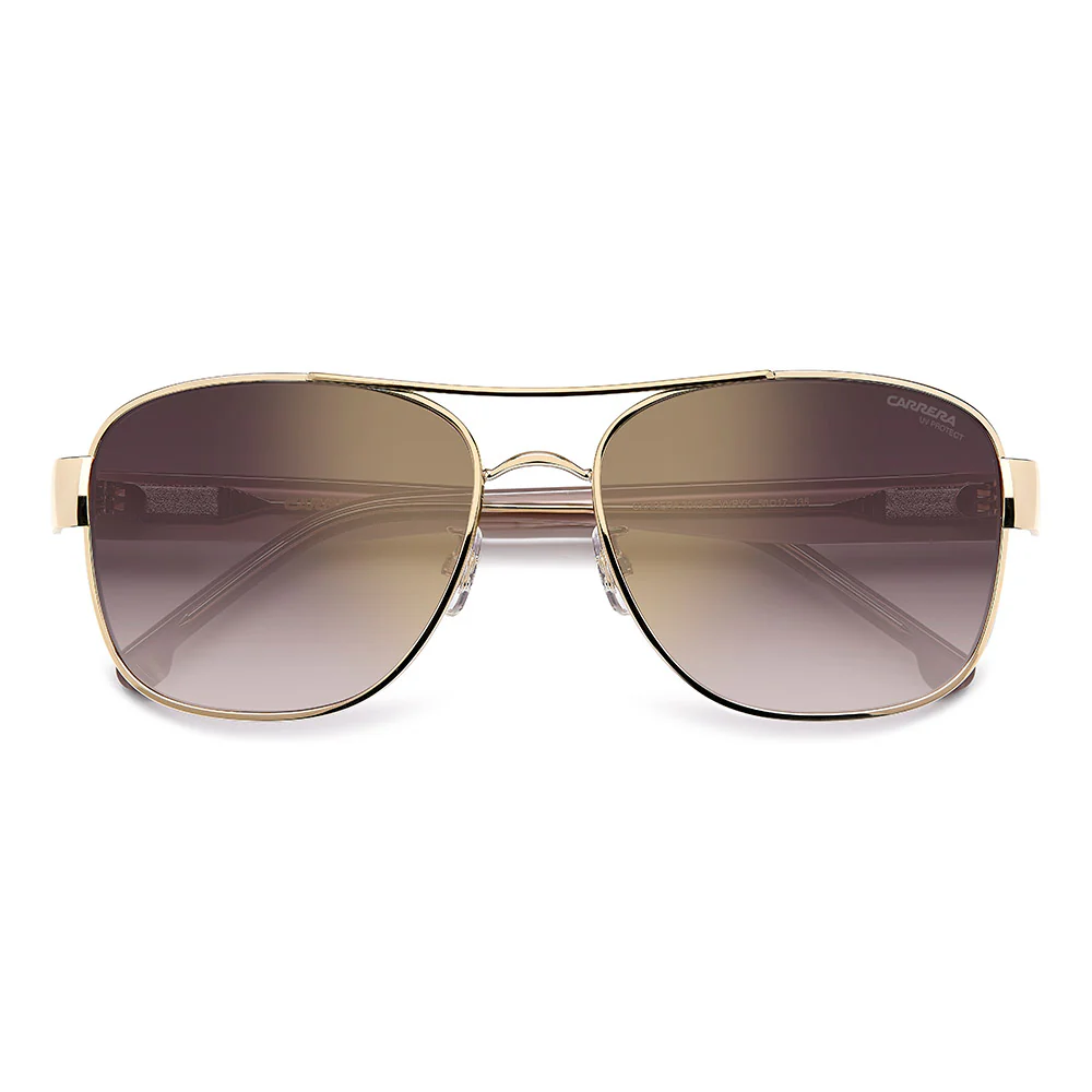 3042 Gold Rim Women's Rectangular Sunglasses - Image 4
