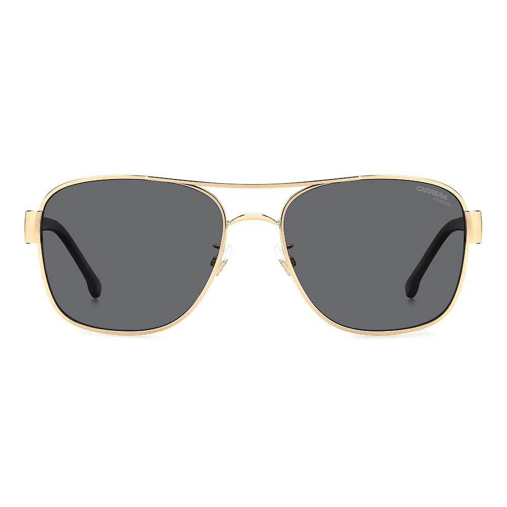 3042 Gold Rim Women's Rectangular Sunglasses - Image 5