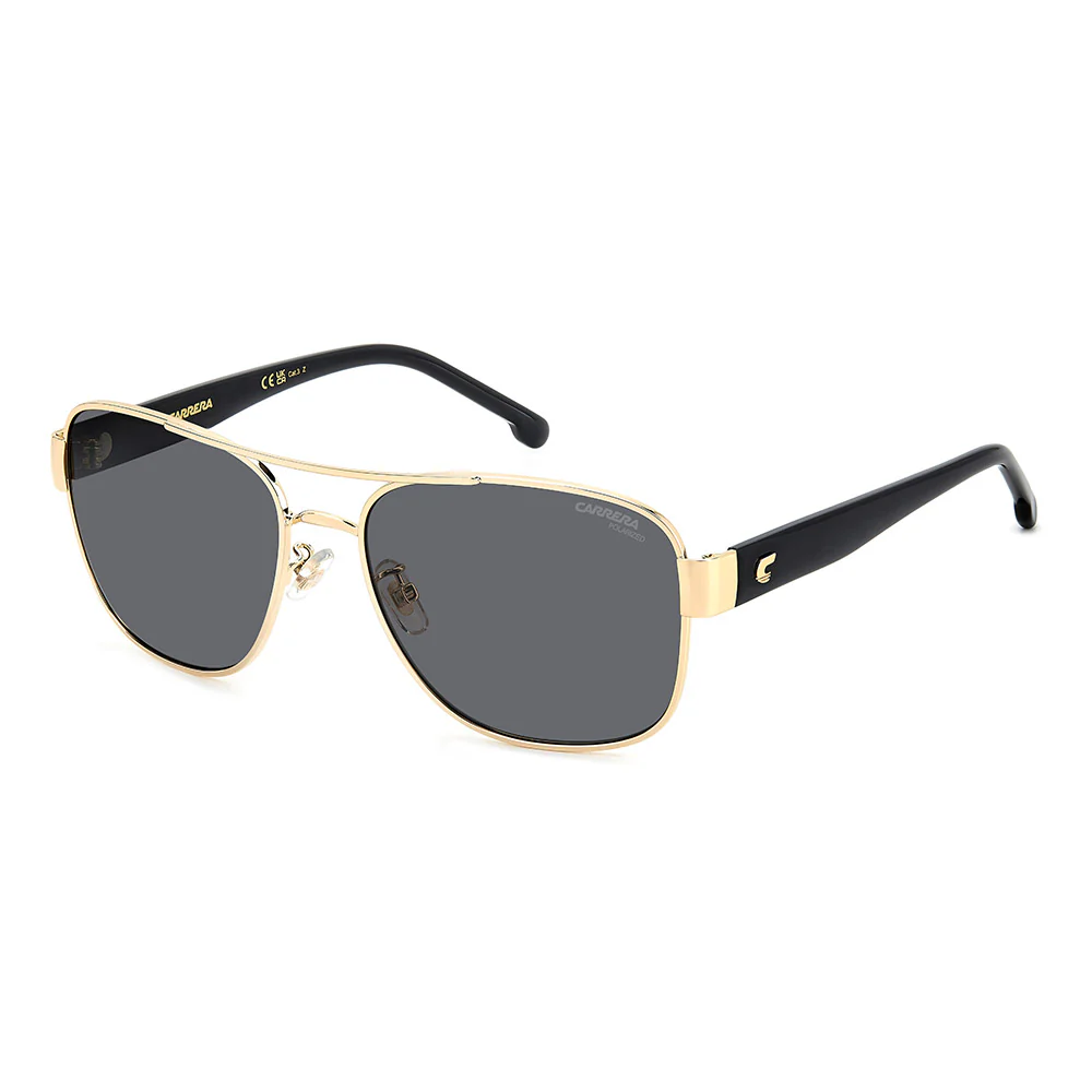 3042 Gold Rim Women's Rectangular Sunglasses - Image 6