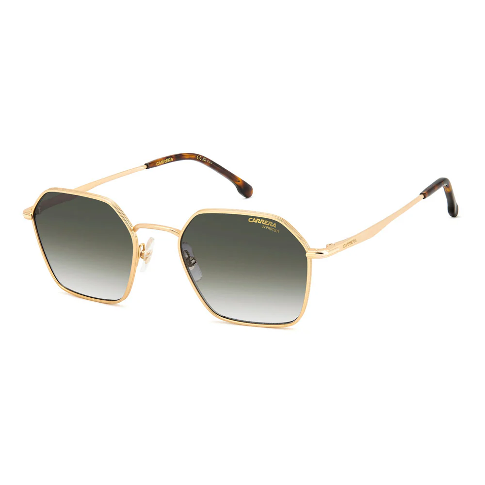 334 Metal Front Frame Hexagon Sunglasses - Image 2